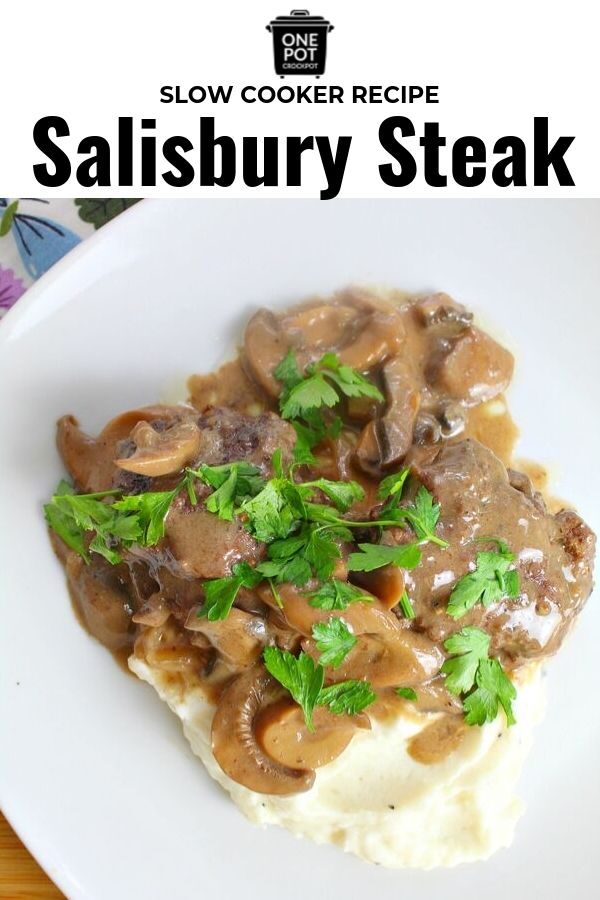 Slow cooker Salisbury steak