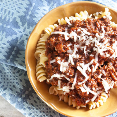 Slow Cooker Beef Bolognese Sauce